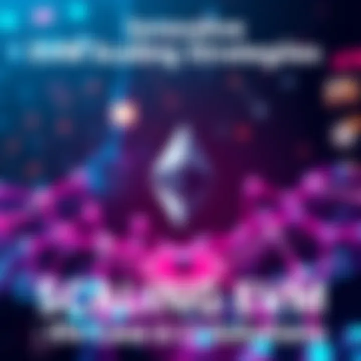 Visual representation of Layer 1 blockchain solutions, with interconnected nodes and futuristic graphics highlighting the Ethereum Virtual Machine evolution