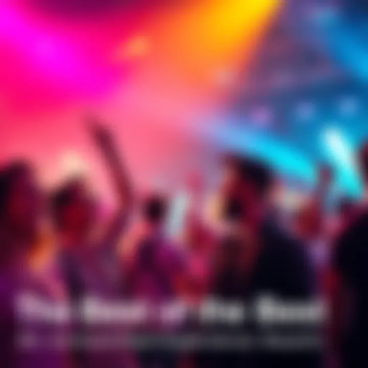 A vibrant scene showcasing a group of people enjoying a unique event together, filled with excitement and joy.