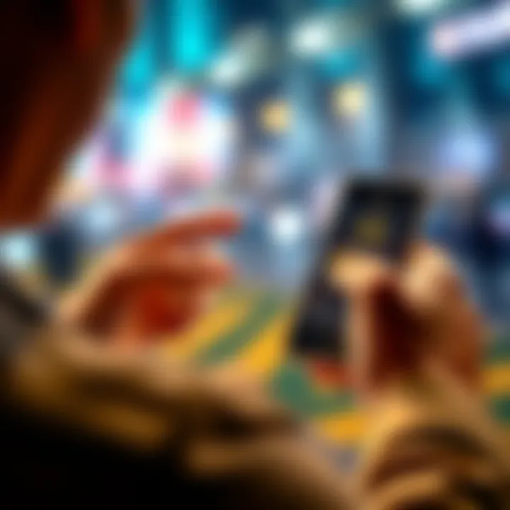 A person using a smartphone to exchange TRX cryptocurrency for XMR on a secure platform
