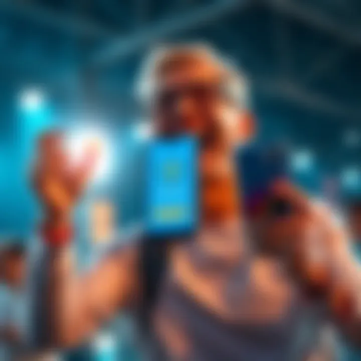 Excited participant celebrating their win A joyful person holding a smartphone with the Sweatcoin app open, expressing excitement after winning a contest.