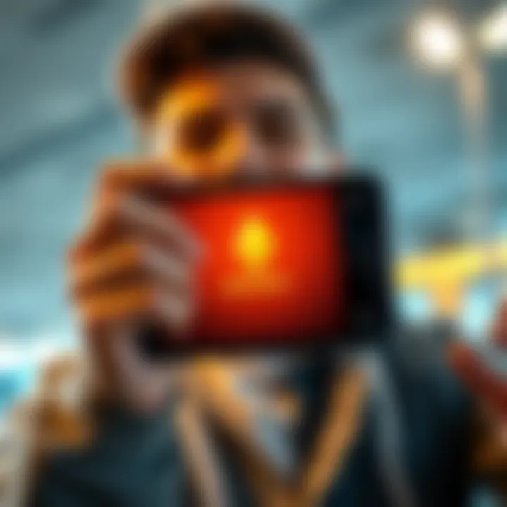 A happy person holding a smartphone displaying Monero, symbolizing excitement for new digital currency acquisition.