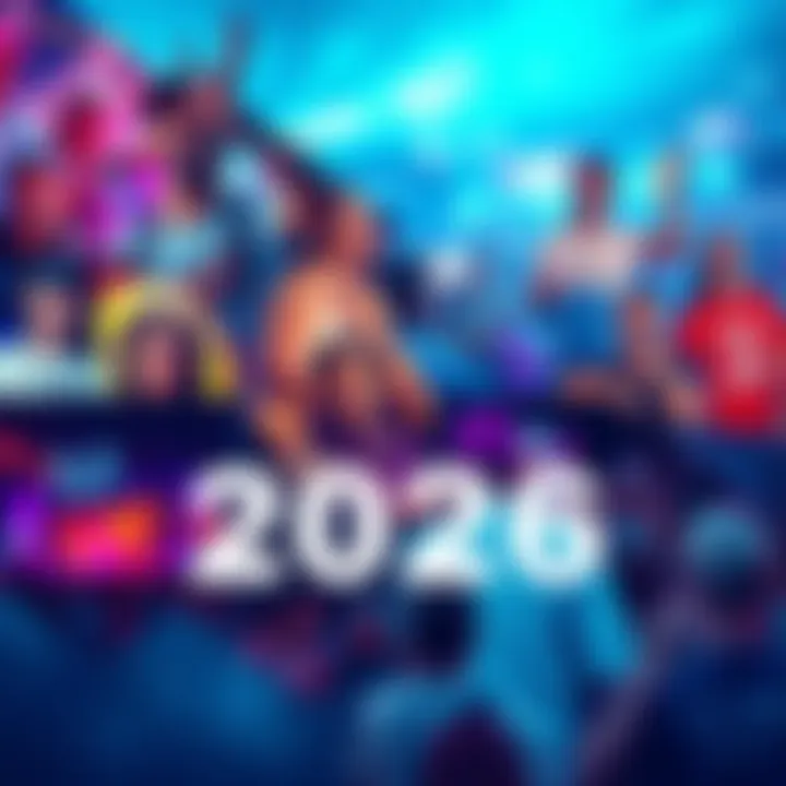 A vibrant collage showcasing various events and gatherings planned for 2026 with people enjoying activities.