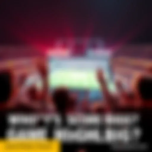 Fans cheer as they watch thrilling game highlights on a screen, enjoying exciting sports moments together.
