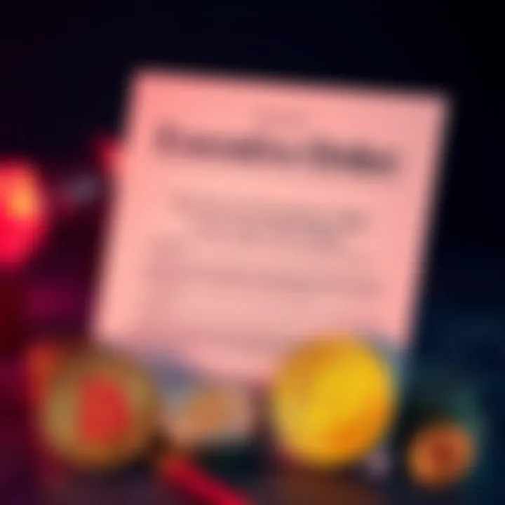 A visual representation of an executive order document next to Bitcoin and other cryptocurrencies, symbolizing a potential shift in investment options through 401K plans.