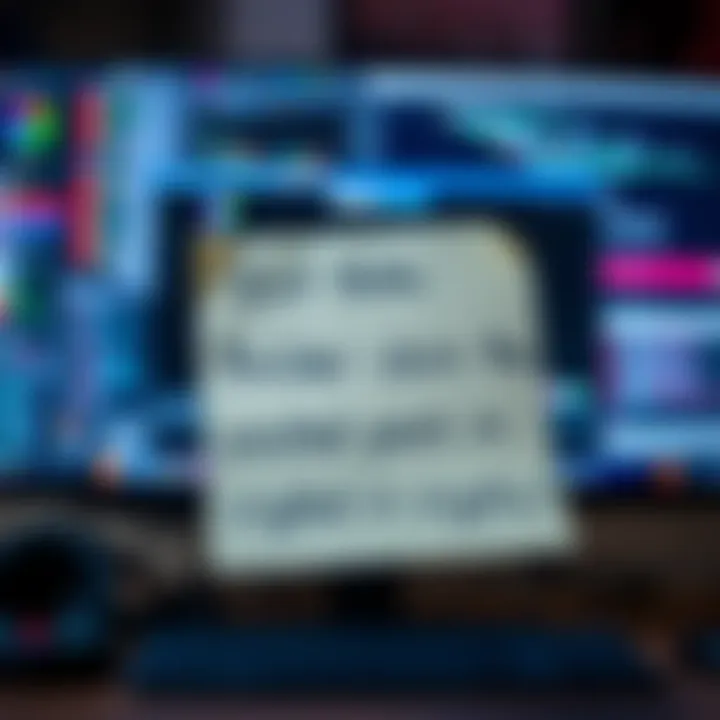 Exit Note on Cryptocurrency A handwritten exit note expressing disappointment in wasted years in crypto, with a blurred computer screen in the background