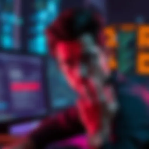 A person looking stressed while staring at a computer screen showing an error message about disappearing portfolios in Exodus