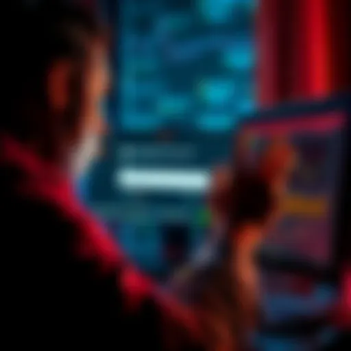 A person looking distressed while checking their Exodus wallet on a computer, showing a screen with zero balance after an update.