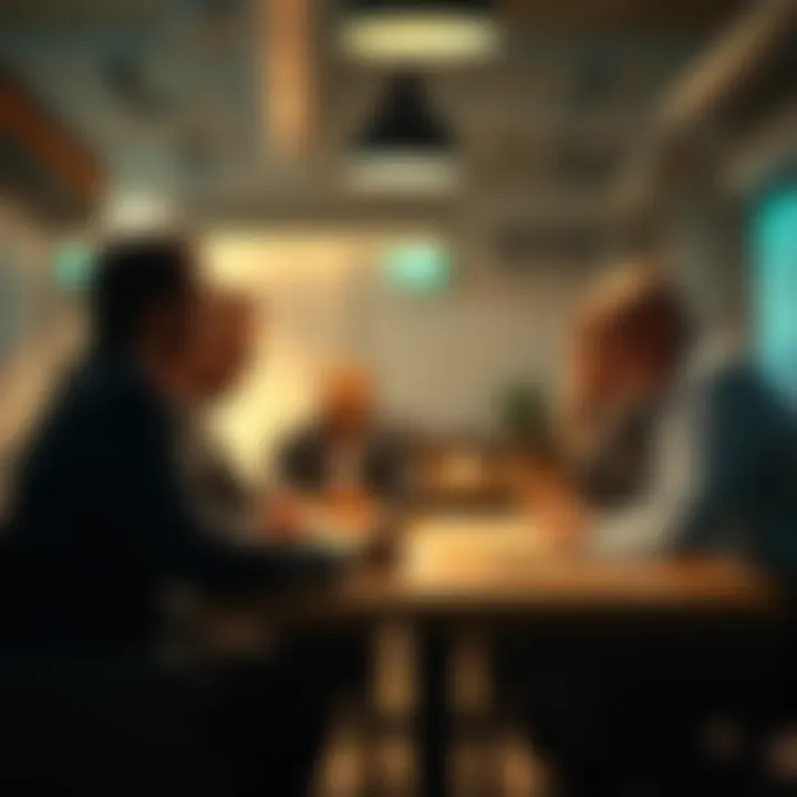 Group of experts gathered around a table sharing ideas about recent events and their impact on society