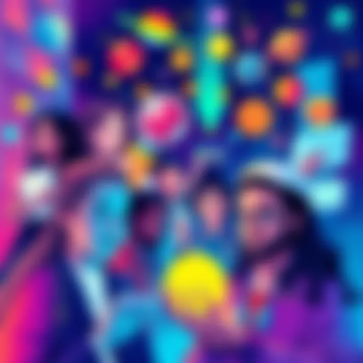 Innovative Ventures in Exploration A vibrant illustration depicting diverse individuals collaborating on early-stage projects, showcasing creativity and innovation in various sectors.