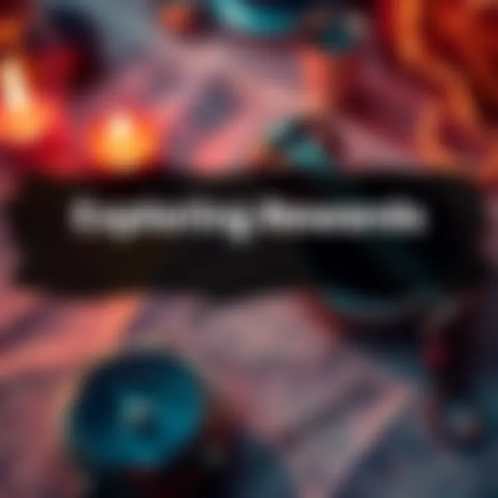 A compass and treasure map symbolizing exploration and rewards