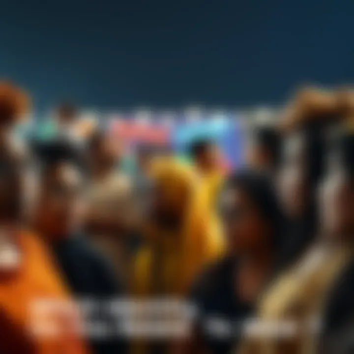 A diverse group of individuals reflecting on their identities in a thoughtful gathering, showcasing varying cultural backgrounds and personal expressions.