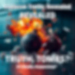 Explosive Truths Revealed A dramatic scene showing a bomb exploding with pieces of paper flying around, symbolizing shocking truths being revealed in 2026.