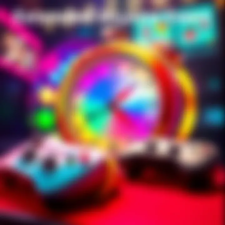 A colorful graphic showing a clock and game controllers, representing the new 3-hour minigame events.