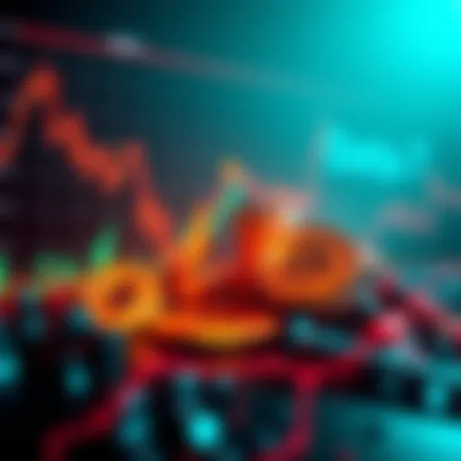 A graph showing declining altcoin performance alongside a drop in Ethereum's market share, illustrating changing market dynamics.