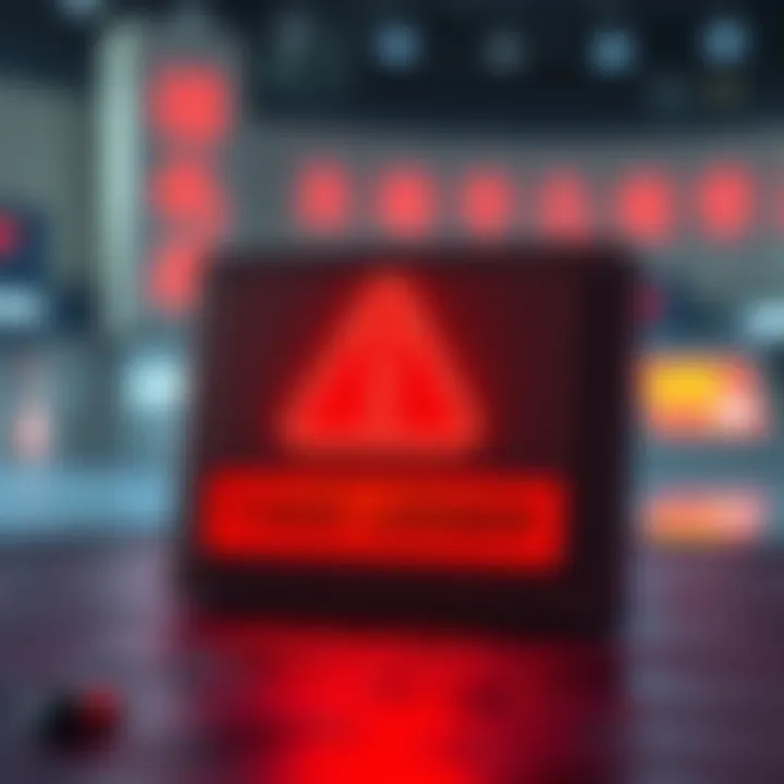 Fake Ledger Warning A warning graphic showing a counterfeit ledger with a red alert sign, symbolizing the risk of fake ledgers from China affecting people's investments.