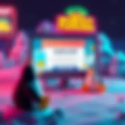 A screenshot of a fake Pudgy Penguins NFT game website designed to trick players, displaying colorful graphics but with a warning message about phishing scams.