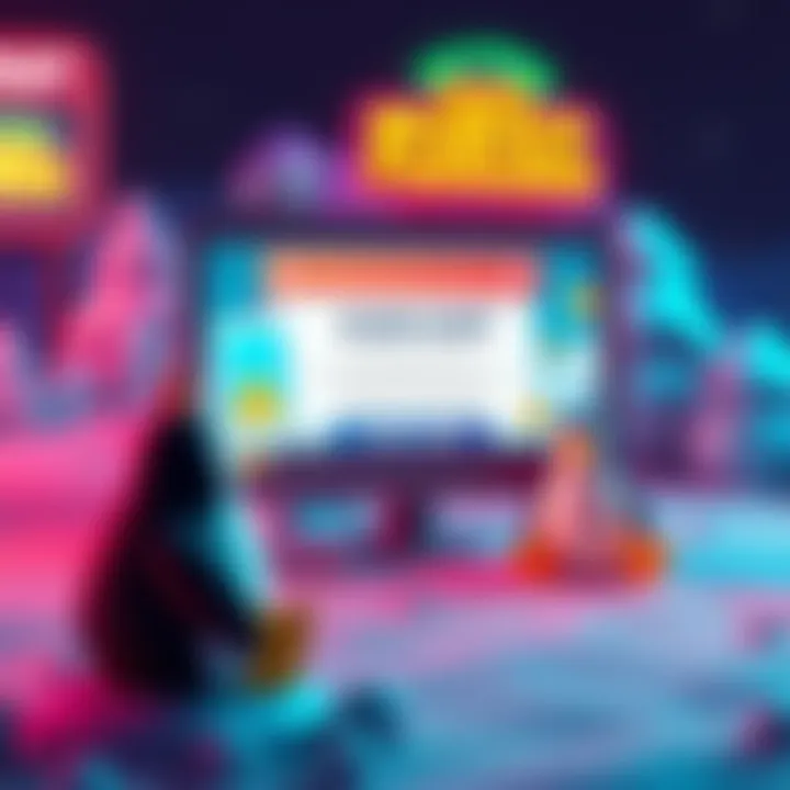 A screenshot of a fake Pudgy Penguins NFT game website designed to trick players, displaying colorful graphics but with a warning message about phishing scams.