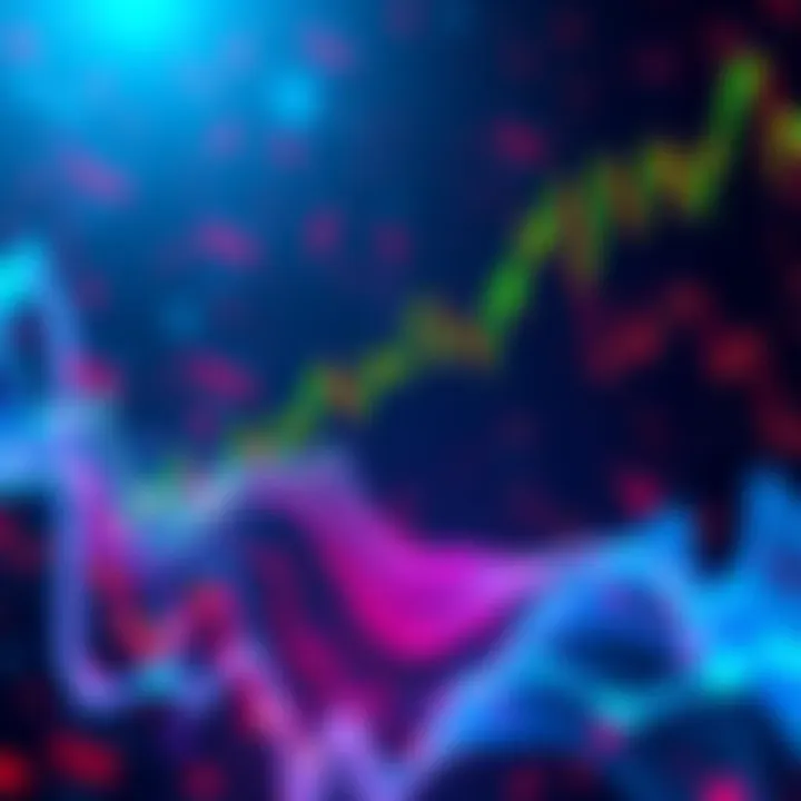 A dynamic representation of cryptocurrency market fluctuations with a focus on Falcon Finance's strategies for maximizing investment returns