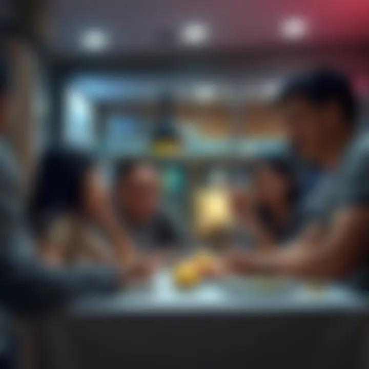 A worried family discusses the current state of the crypto market while preparing for a reunion.