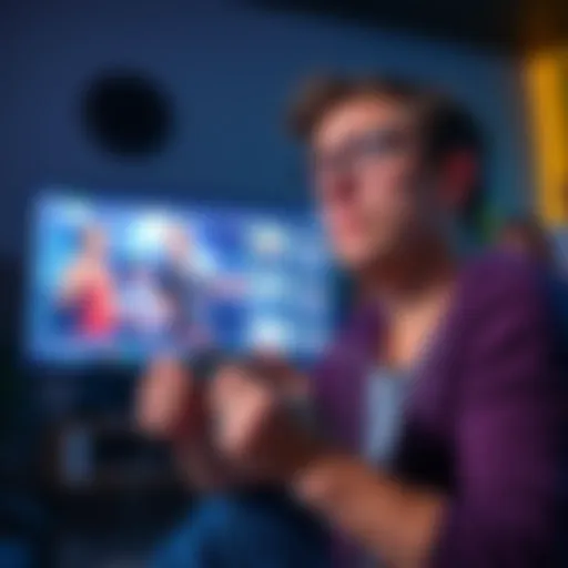 A frustrated longtime fan holds a gaming controller, looking disappointed while watching a screen showing repetitive content.