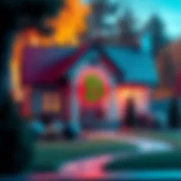 Fannie Mae Accepts Crypto-Backed Mortgages A house with a digital currency symbol, representing Fannie Mae's new acceptance of crypto-backed mortgages.