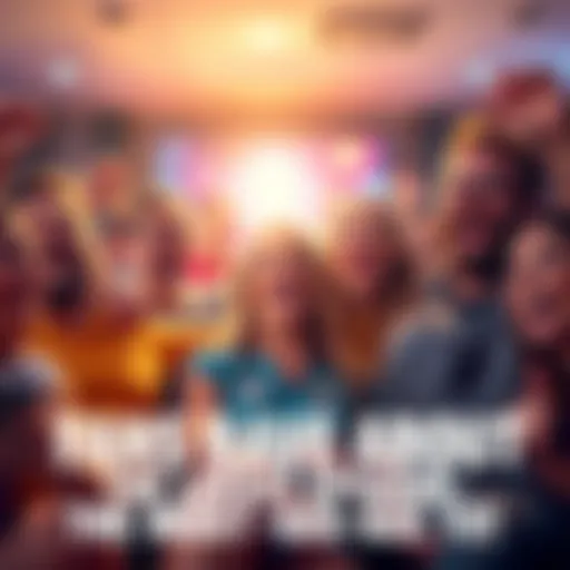 Fans celebrating a great TV show episode A group of excited fans watching a popular TV show with expressions of joy and surprise