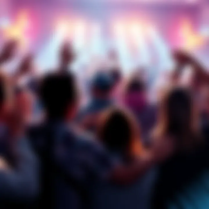 A group of fans gathers to say goodbye to a beloved figure of Openboosters, showing emotional support and sharing memories.