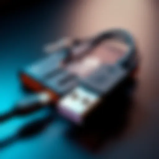 A broken Ledger wallet next to a malfunctioning USB cable, illustrating connectivity issues customers face.
