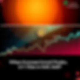 Graphic showing high fear and greed score with Bitcoin symbol and upward trend line