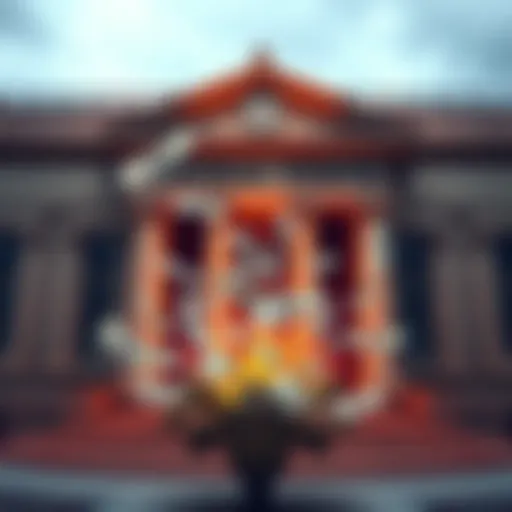 A graphic showing dollar bills flowing into a bank, symbolizing the Federal Reserve's $29.4 billion injection into the banking system.