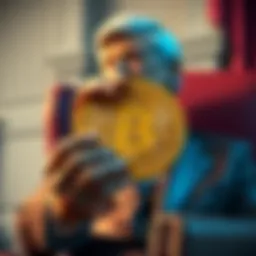 Federal Reserve Chair with Bitcoin Symbol A Federal Reserve Chair holding a Bitcoin symbol, representing the impact of a pro Bitcoin stance on market dynamics.