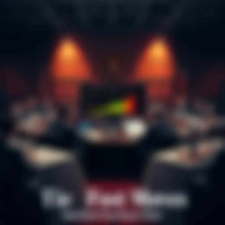 A group of Federal Reserve officials discussing economic policies around a conference table with charts and graphs on a screen