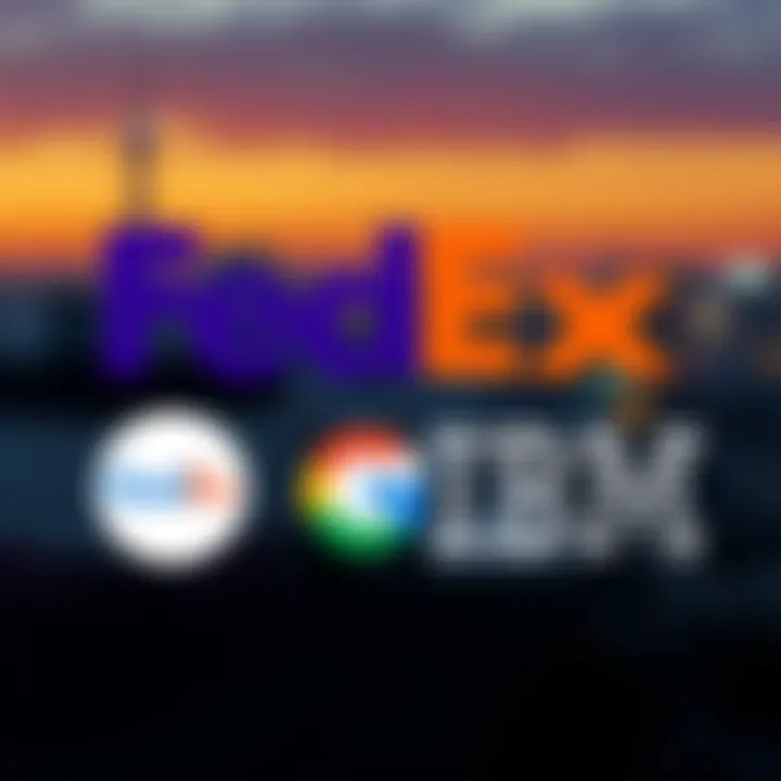 FedEx, Google, and IBM logos Logos of FedEx, Google, and IBM representing their partnership on the Hedera Council