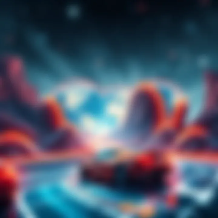 Transforming Payment Landscapes A visual representation of FedNow impacting cryptocurrency and instant transfers