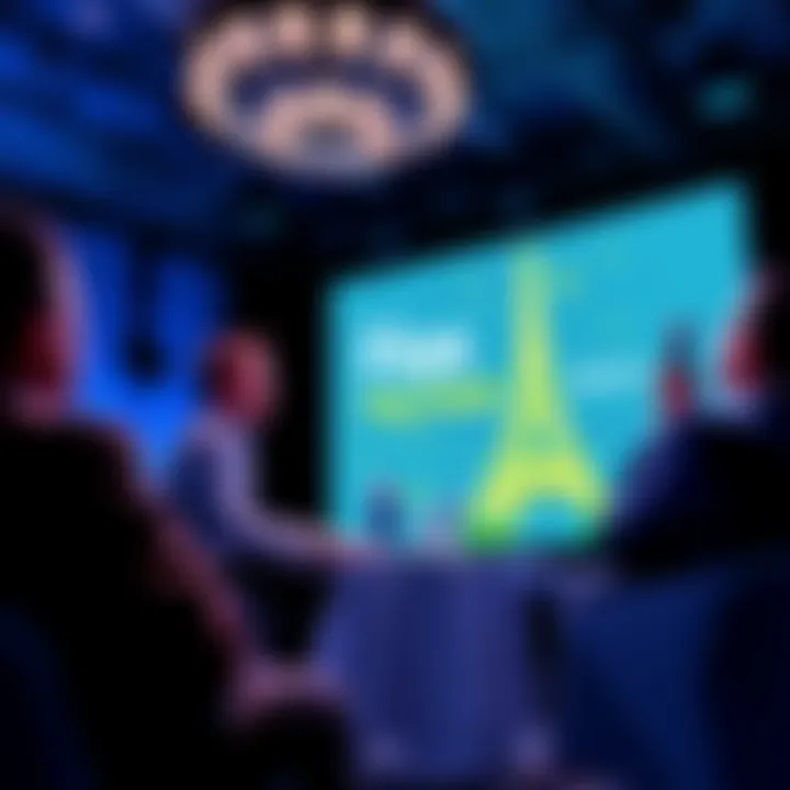 Silvio and JAWs speaking on stage at Paris Blockchain Week about Fiat Chain and Layer-1 solutions.