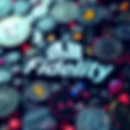 Fidelity logo surrounded by various cryptocurrency symbols, highlighting the push for crypto integration in finance