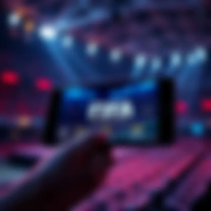 FIFA Tokenized Tickets A digital representation of FIFA tokenized tickets on a smartphone screen, symbolizing the partnership with Algorand for upcoming events.