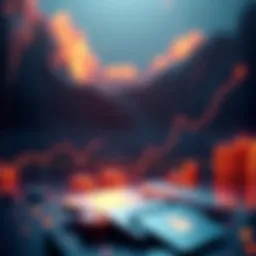 A line graph showing the predicted rise of Filecoin prices over five years, with upward trends.