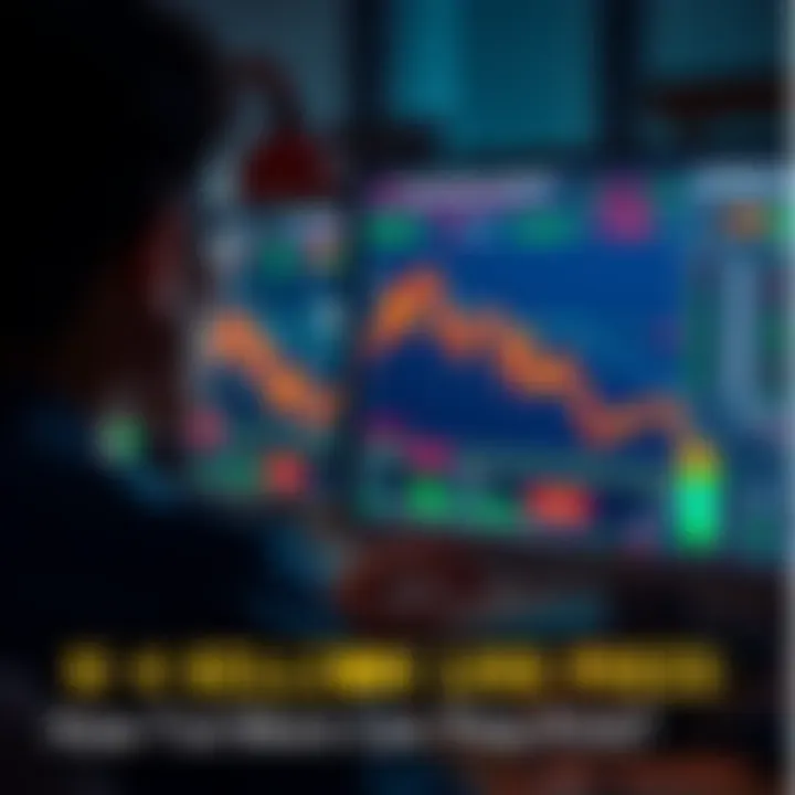 A person looking concerned at a computer screen showing declining stock prices and financial news about bailouts.