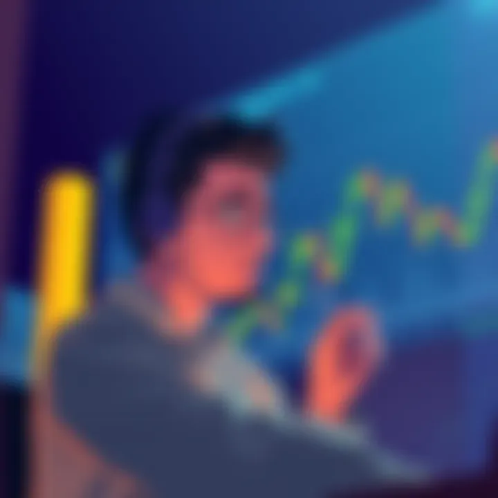 Illustration of a person looking worried while checking financial charts, symbolizing the risks of not investing in DOT.