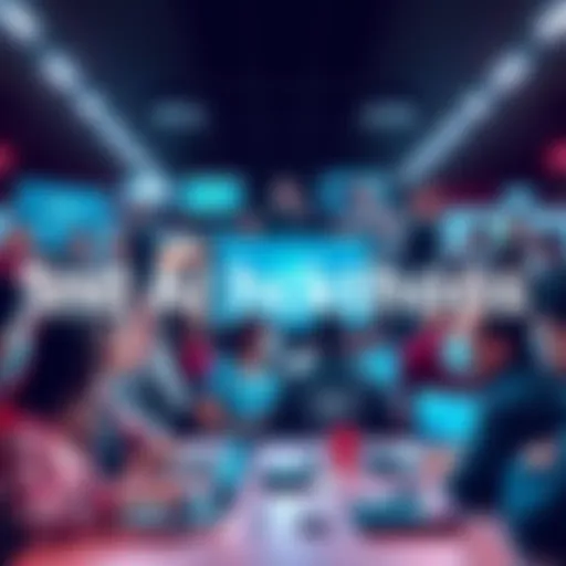A collage of people engaging in coding and brainstorming ideas for AI hackathons, showcasing diverse programs and opportunities.