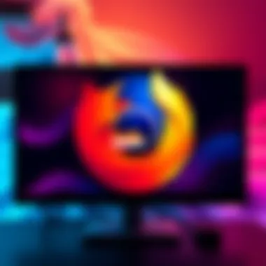A computer screen showing Firefox with an endless loading icon after a recent update on Windows 10