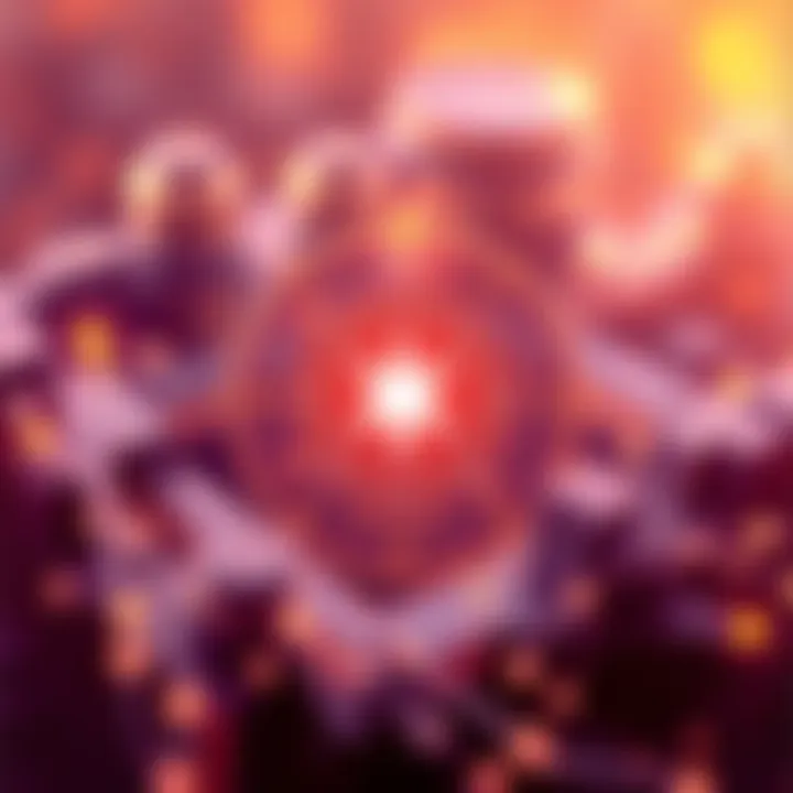 Visual representation of Firo's Spark Assets with symbols of privacy and digital finance, showcasing secure transactions and stablecoins.