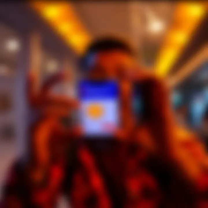 Individual excitedly displays a smartphone screen showing Bitcoin purchase confirmation