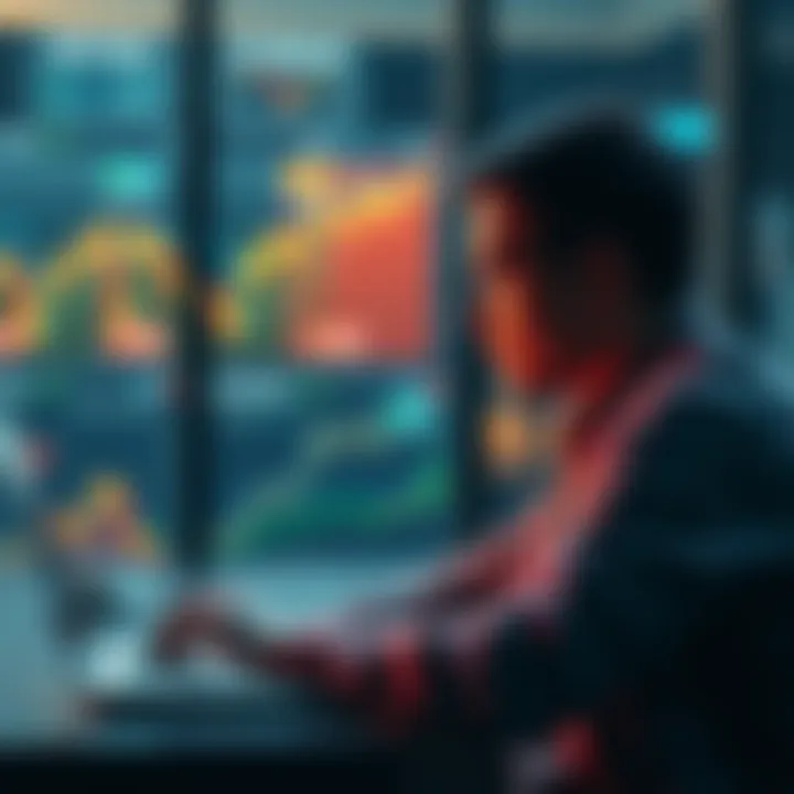 First-time Bitcoin Investor A person looking at Bitcoin and Ethereum charts on a laptop, symbolizing their journey in cryptocurrency investment.