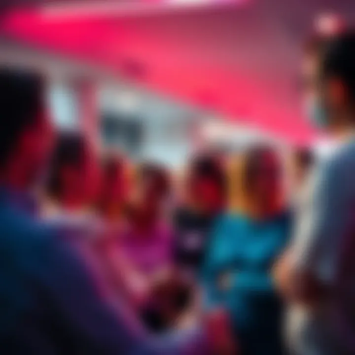 A group of people sharing their experiences and feedback on Fitskin Research peptides.