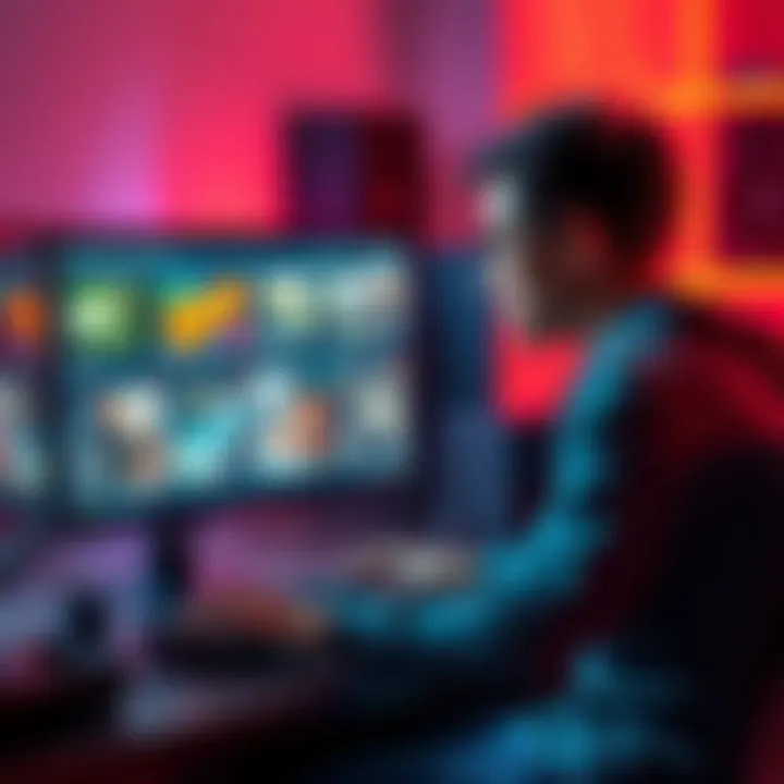 Fixing Game Visibility Problems A person troubleshooting game visibility issues on a computer, focusing on non-functional games in their library.