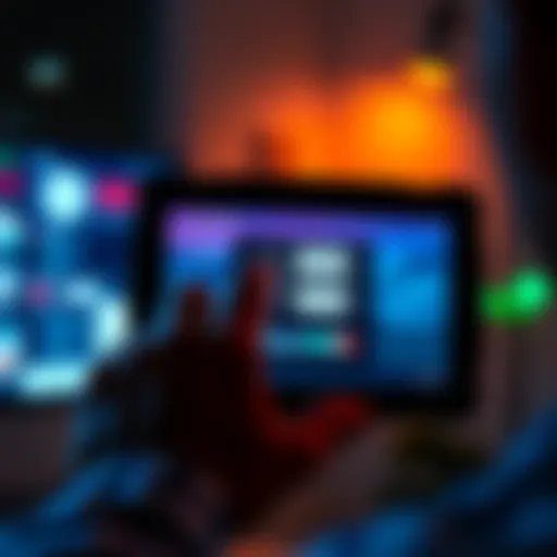 A person adjusting the brightness settings on a Gen5 device screen