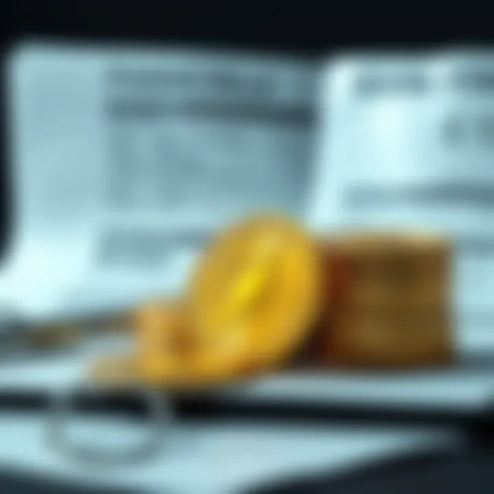 A stack of Flashcoins next to official company documents and a bank statement, symbolizing proof of capital requirements.