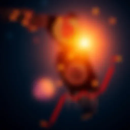 A graphic showing the Florida state outline with Bitcoin symbols and digital assets, representing new legislation for cryptocurrency reserves.